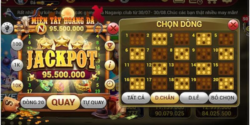 Các bước hướng dẫn chơi slots Naga cực hay